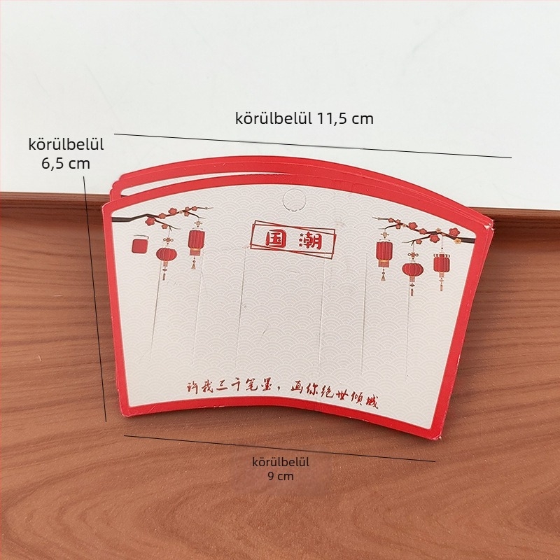 DIY ékszerkiegészítők papírral készült csomagoló kártyák nyomtatott dizájnnal, Kazhi modell, 2025 nyár