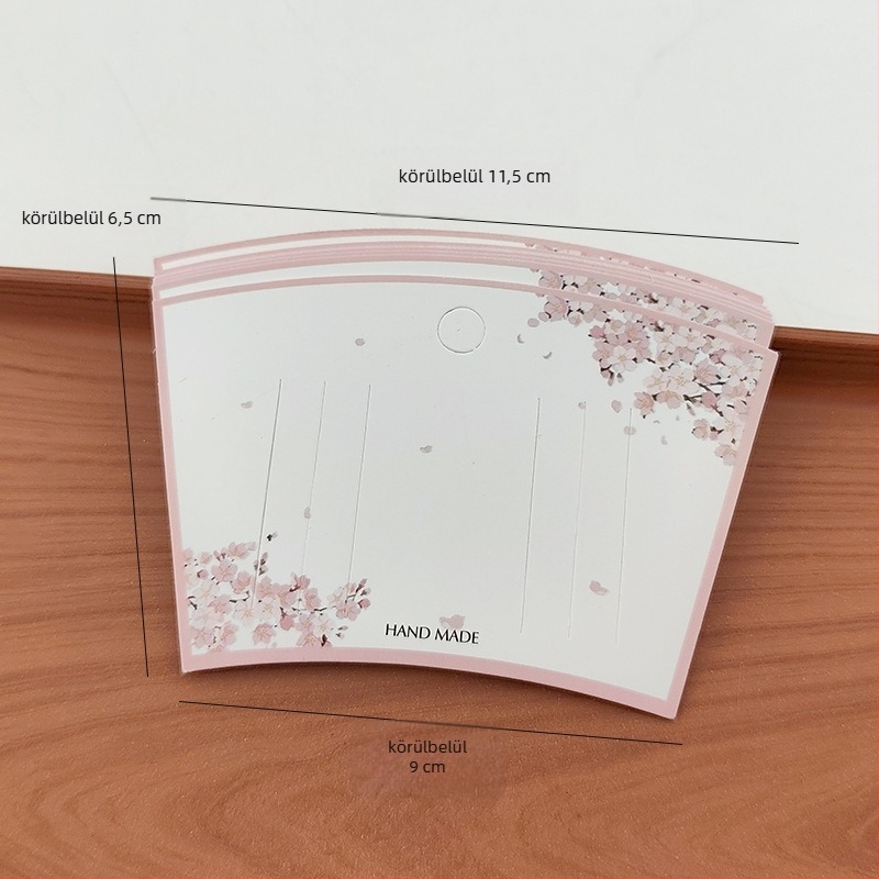 DIY ékszerkiegészítők papírral készült csomagoló kártyák nyomtatott dizájnnal, Kazhi modell, 2025 nyár