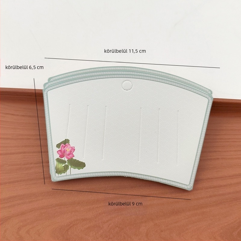 DIY ékszerkiegészítők papírral készült csomagoló kártyák nyomtatott dizájnnal, Kazhi modell, 2025 nyár