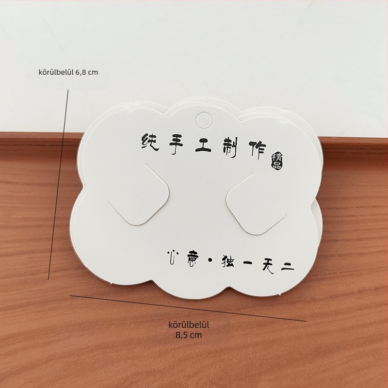 DIY ékszerkiegészítők papírral készült csomagoló kártyák nyomtatott dizájnnal, Kazhi modell, 2025 nyár