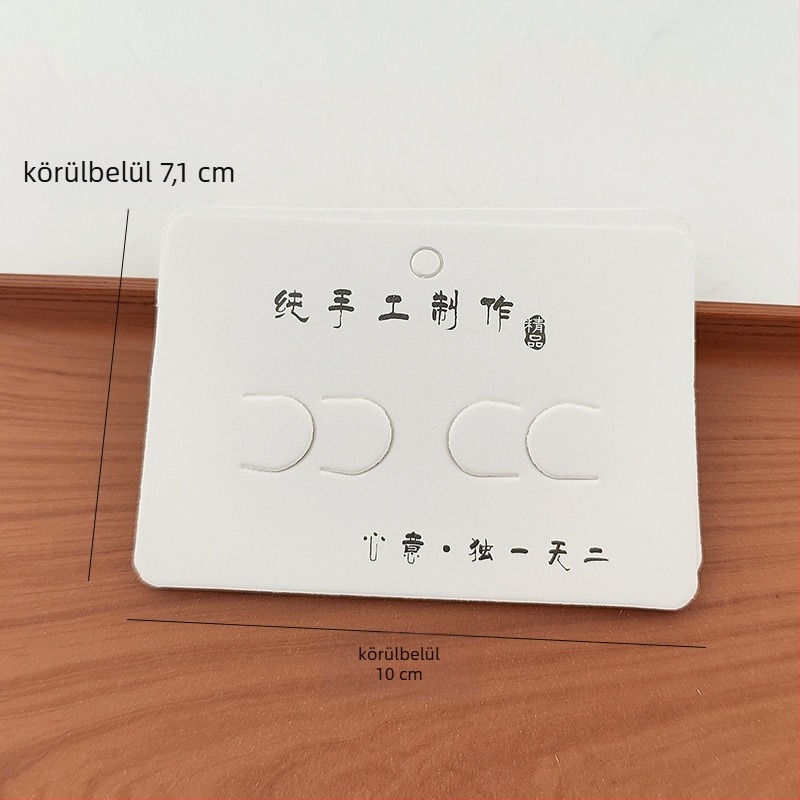 DIY ékszerkiegészítők papírral készült csomagoló kártyák nyomtatott dizájnnal, Kazhi modell, 2025 nyár