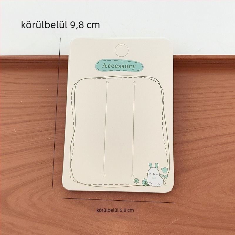 DIY ékszerkiegészítők papírral készült csomagoló kártyák nyomtatott dizájnnal, Kazhi modell, 2025 nyár