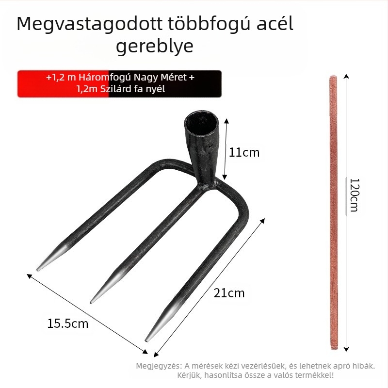 Kültéri talajlazításra szolgáló gereblye, teljes acél szerkezettel – Márka: Egyéb; Alkalmazási terület: Egyéb