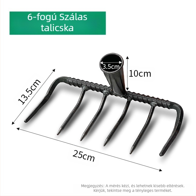 Kültéri talajlazításra szolgáló gereblye, teljes acél szerkezettel – Márka: Egyéb; Alkalmazási terület: Egyéb