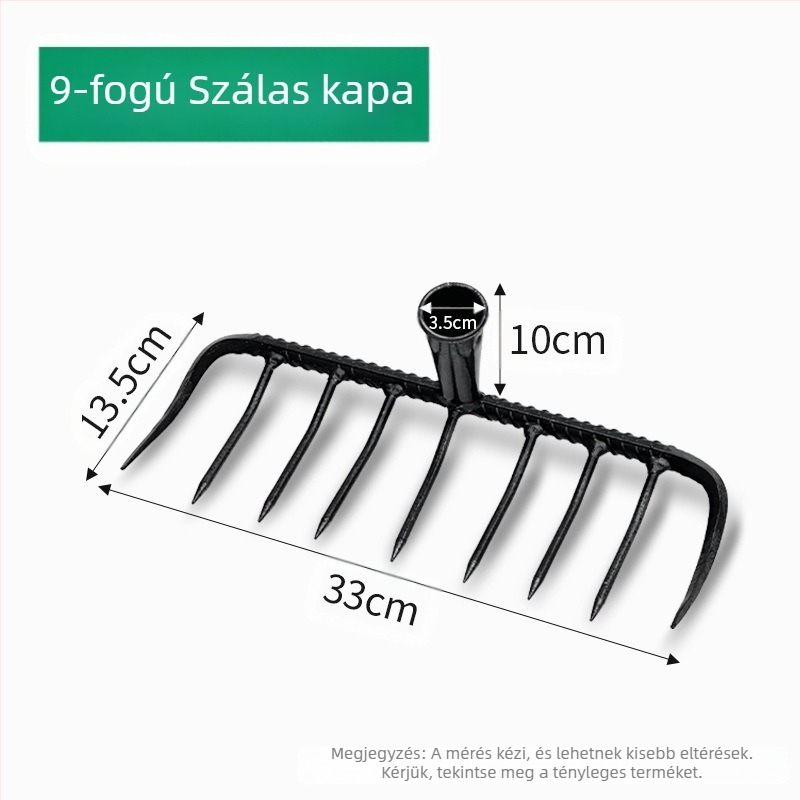 Kültéri talajlazításra szolgáló gereblye, teljes acél szerkezettel – Márka: Egyéb; Alkalmazási terület: Egyéb