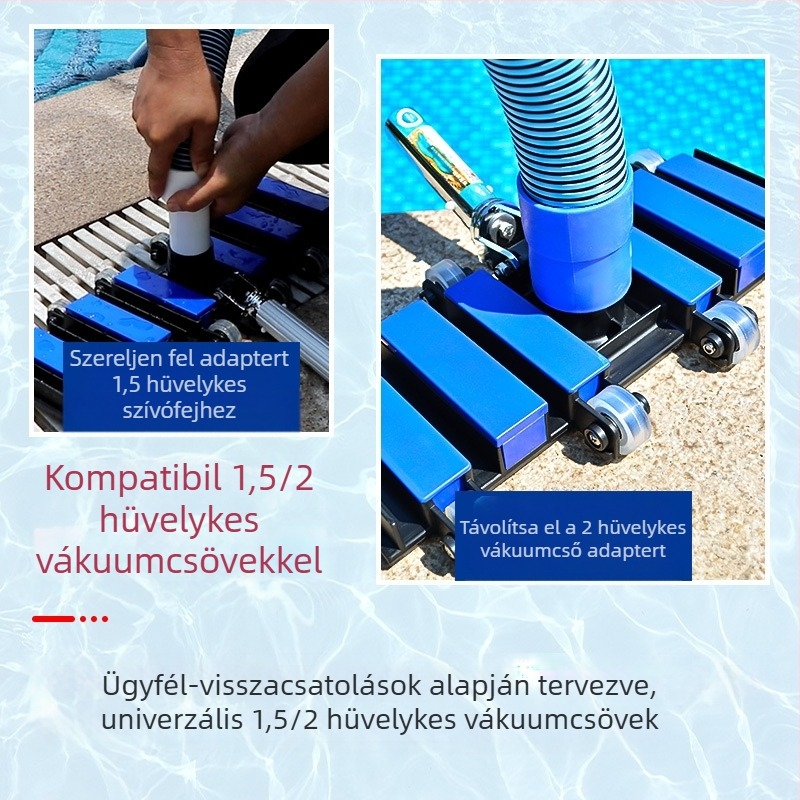 Alumínium ötvözetű szívófej felfújható medencékhez — pool szívóeszköz kiegészítő