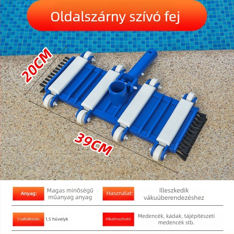 Alumínium ötvözetű szívófej felfújható medencékhez — pool szívóeszköz kiegészítő