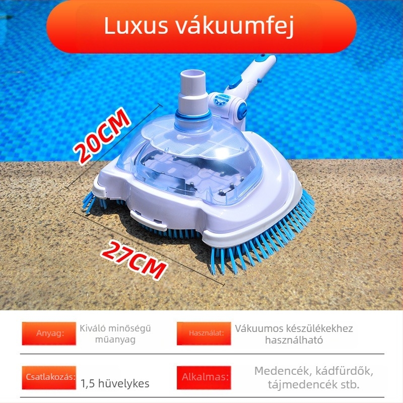 Alumínium ötvözetű szívófej felfújható medencékhez — pool szívóeszköz kiegészítő