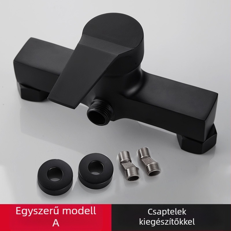 Fürdőszobai háromcsapos keverőcsaptelep oldalsó nyitással, rézötvözet test, kerámia korongos szelep, modell 8889, falra szerelhető