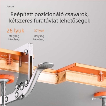 Alumíniumötvözet profil bevágó sablon fogantyú nélkül, kettős használatú, U‑alakú bevágó sablon faipari felhasználásra