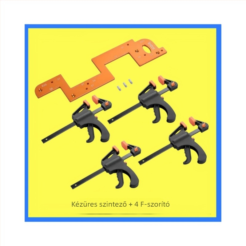 Alumíniumötvözet profil bevágó sablon fogantyú nélkül, kettős használatú, U‑alakú bevágó sablon faipari felhasználásra