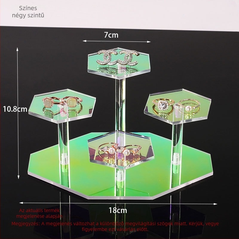 Vastagított akril lépcsőzetes asztali kiállító állvány figurákhoz — akril anyag, művészi stílus, asztali kijelző, 2025 tavasz megjelenés.