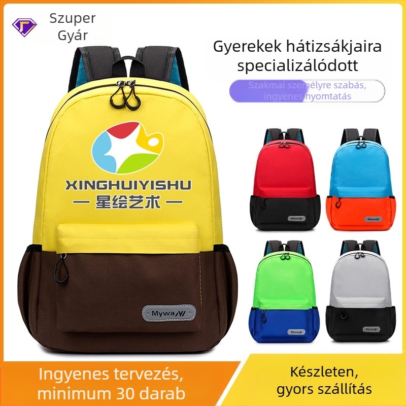 Általános iskolás diákok hátizsákja, uniszex, terheléscsökkentő dizájn, Oxford anyag, légáteresztő és kopásálló, vállpántokkal és levegőpárnázással, iskola használatra