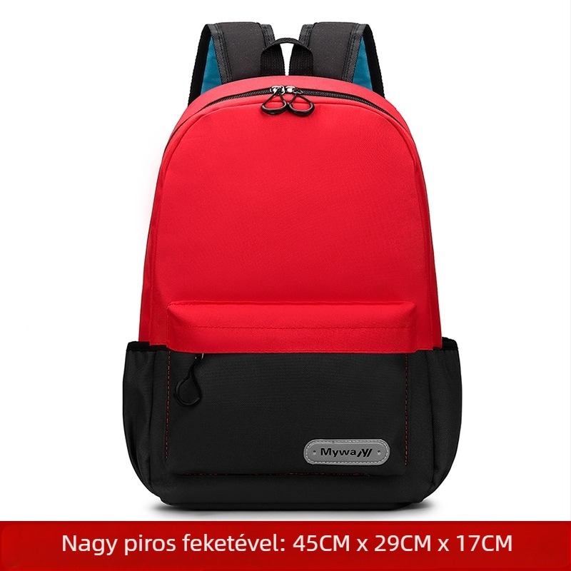 Általános iskolás diákok hátizsákja, uniszex, terheléscsökkentő dizájn, Oxford anyag, légáteresztő és kopásálló, vállpántokkal és levegőpárnázással, iskola használatra