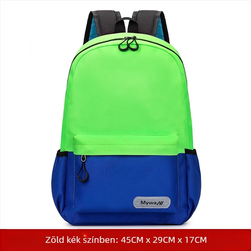 Általános iskolás diákok hátizsákja, uniszex, terheléscsökkentő dizájn, Oxford anyag, légáteresztő és kopásálló, vállpántokkal és levegőpárnázással, iskola használatra