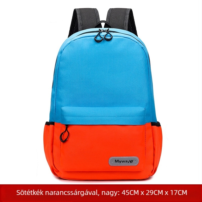 Általános iskolás diákok hátizsákja, uniszex, terheléscsökkentő dizájn, Oxford anyag, légáteresztő és kopásálló, vállpántokkal és levegőpárnázással, iskola használatra