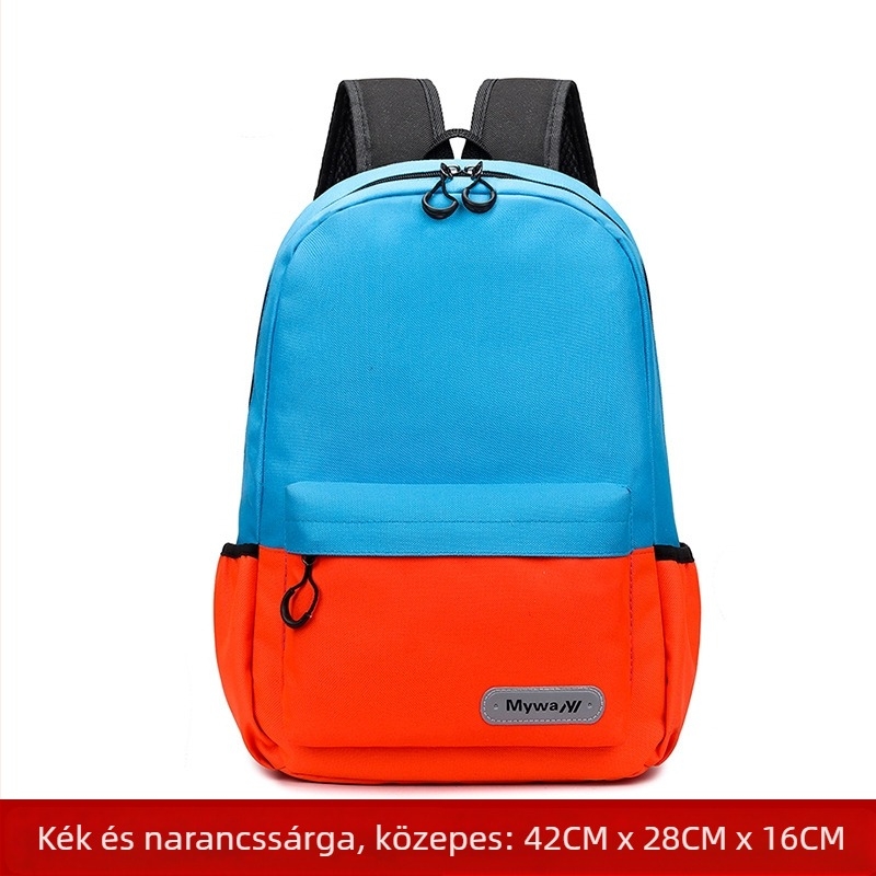 Általános iskolás diákok hátizsákja, uniszex, terheléscsökkentő dizájn, Oxford anyag, légáteresztő és kopásálló, vállpántokkal és levegőpárnázással, iskola használatra