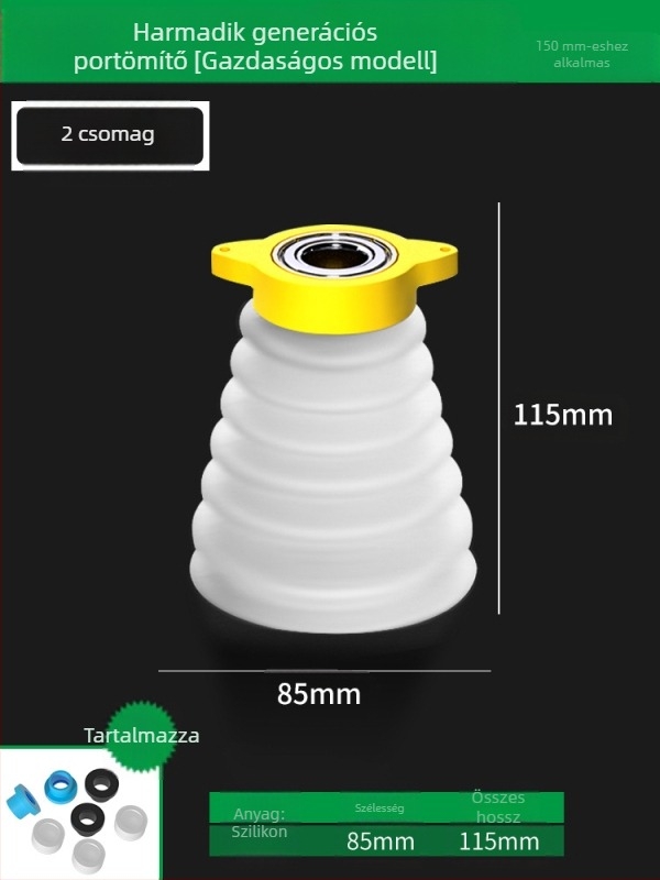 Porvédő sapka kalapácsos fúróhoz – műanyag/gumi, Insurance Union márka, porgyűjtő kiegészítő