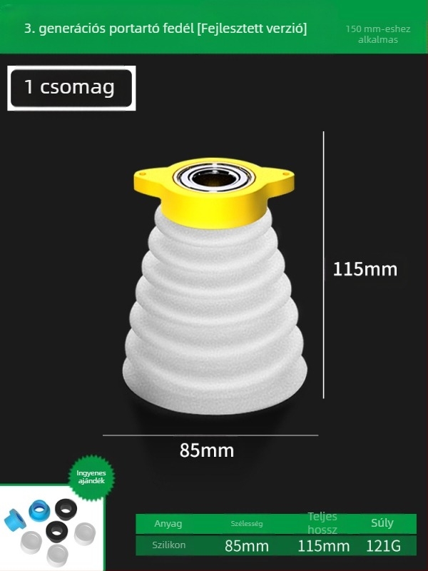 Porvédő sapka kalapácsos fúróhoz – műanyag/gumi, Insurance Union márka, porgyűjtő kiegészítő