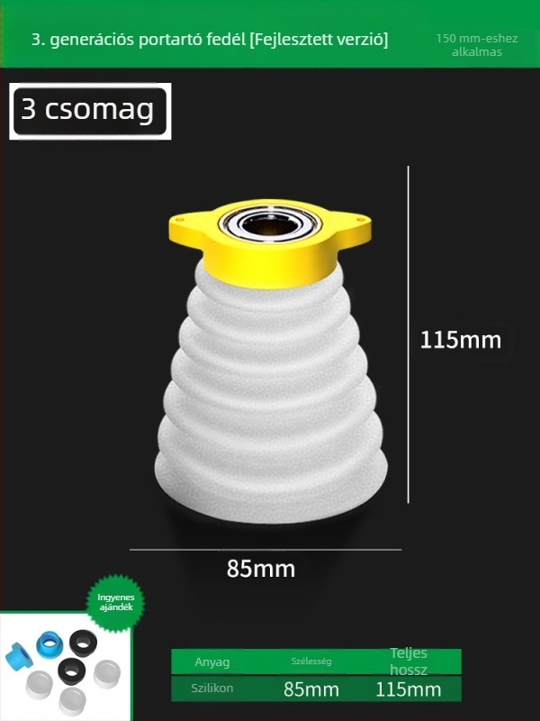 Porvédő sapka kalapácsos fúróhoz – műanyag/gumi, Insurance Union márka, porgyűjtő kiegészítő