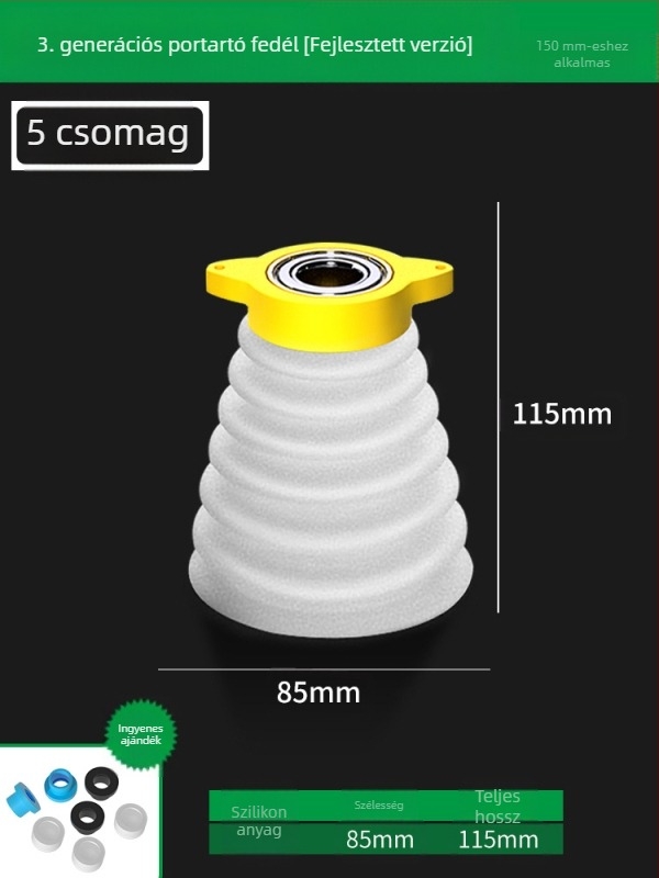 Porvédő sapka kalapácsos fúróhoz – műanyag/gumi, Insurance Union márka, porgyűjtő kiegészítő