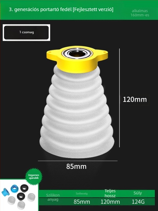 Porvédő sapka kalapácsos fúróhoz – műanyag/gumi, Insurance Union márka, porgyűjtő kiegészítő