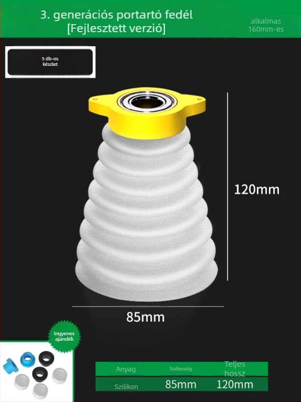 Porvédő sapka kalapácsos fúróhoz – műanyag/gumi, Insurance Union márka, porgyűjtő kiegészítő