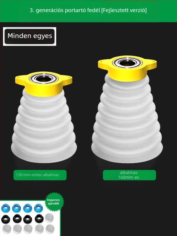 Porvédő sapka kalapácsos fúróhoz – műanyag/gumi, Insurance Union márka, porgyűjtő kiegészítő