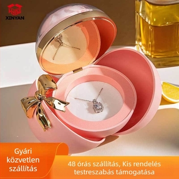 Mágneses kerek ékszerdoboz gyűrűk és nyakláncok számára | Műanyag díszdoboz