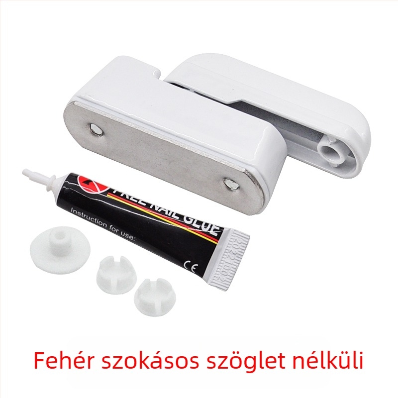 T-típusú ajtó- és ablakzár, fúrás nélküli, ötvözetből, kulccsal, lopás elleni