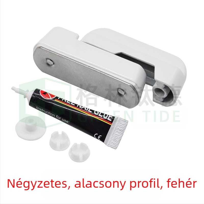 T-típusú ajtó- és ablakzár, fúrás nélküli, ötvözetből, kulccsal, lopás elleni