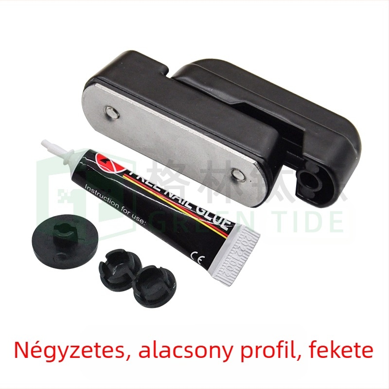 T-típusú ajtó- és ablakzár, fúrás nélküli, ötvözetből, kulccsal, lopás elleni