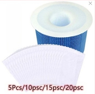 Medence mikroporózus szűrőtasak készlet a skimmerhez - nemszövött anyag, 10 db, 70 g