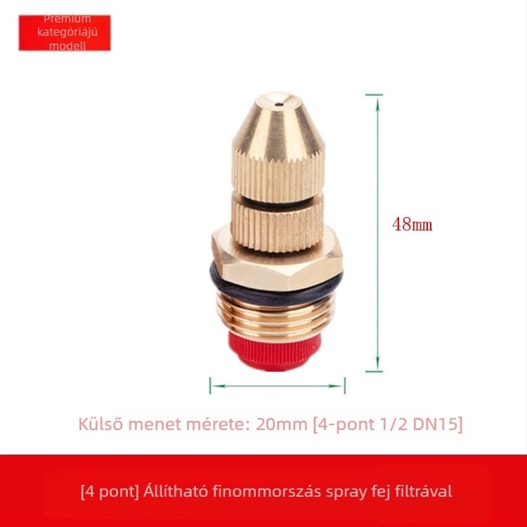 Sárgaréz szabályozható atomizáló permetezőfej (Használat: Egyéb; Márka: Egyéb)