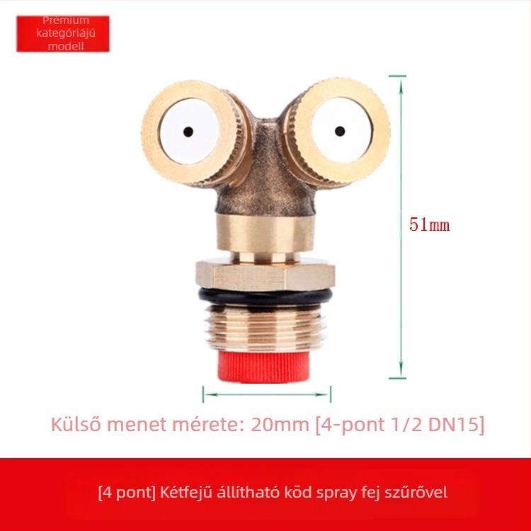 Sárgaréz szabályozható atomizáló permetezőfej (Használat: Egyéb; Márka: Egyéb)