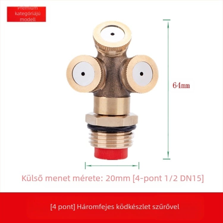 Sárgaréz szabályozható atomizáló permetezőfej (Használat: Egyéb; Márka: Egyéb)