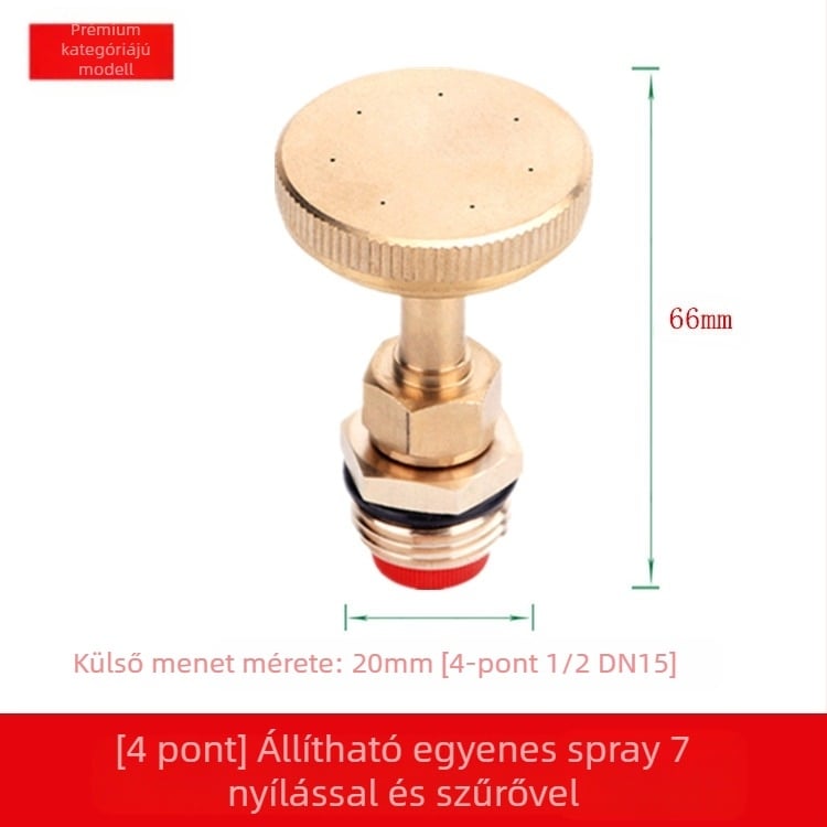 Sárgaréz szabályozható atomizáló permetezőfej (Használat: Egyéb; Márka: Egyéb)