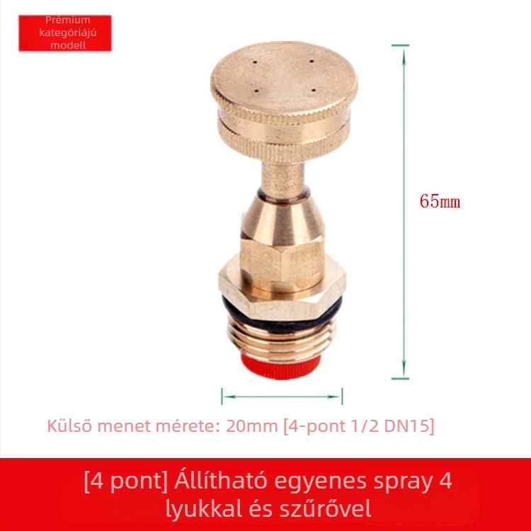 Sárgaréz szabályozható atomizáló permetezőfej (Használat: Egyéb; Márka: Egyéb)