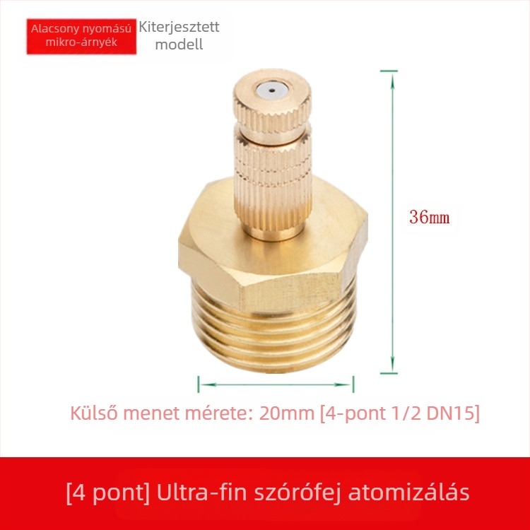 Sárgaréz szabályozható atomizáló permetezőfej (Használat: Egyéb; Márka: Egyéb)
