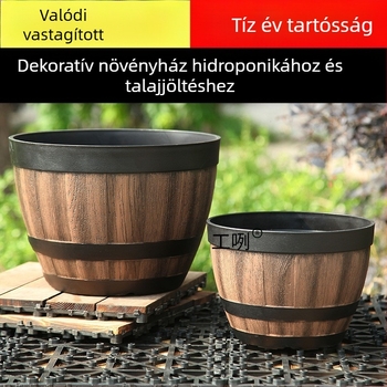 Gyanta virágtartó, padlón álló, klasszikus stílus, otthoni kertészkedéshez