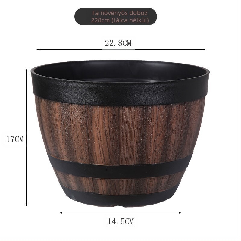 Gyanta virágtartó, padlón álló, klasszikus stílus, otthoni kertészkedéshez