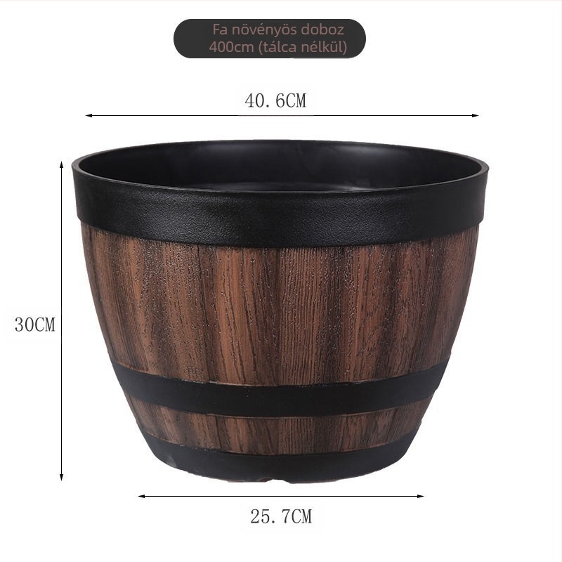 Gyanta virágtartó, padlón álló, klasszikus stílus, otthoni kertészkedéshez