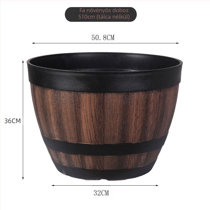 Gyanta virágtartó, padlón álló, klasszikus stílus, otthoni kertészkedéshez