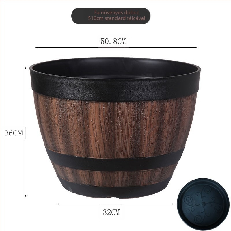 Gyanta virágtartó, padlón álló, klasszikus stílus, otthoni kertészkedéshez