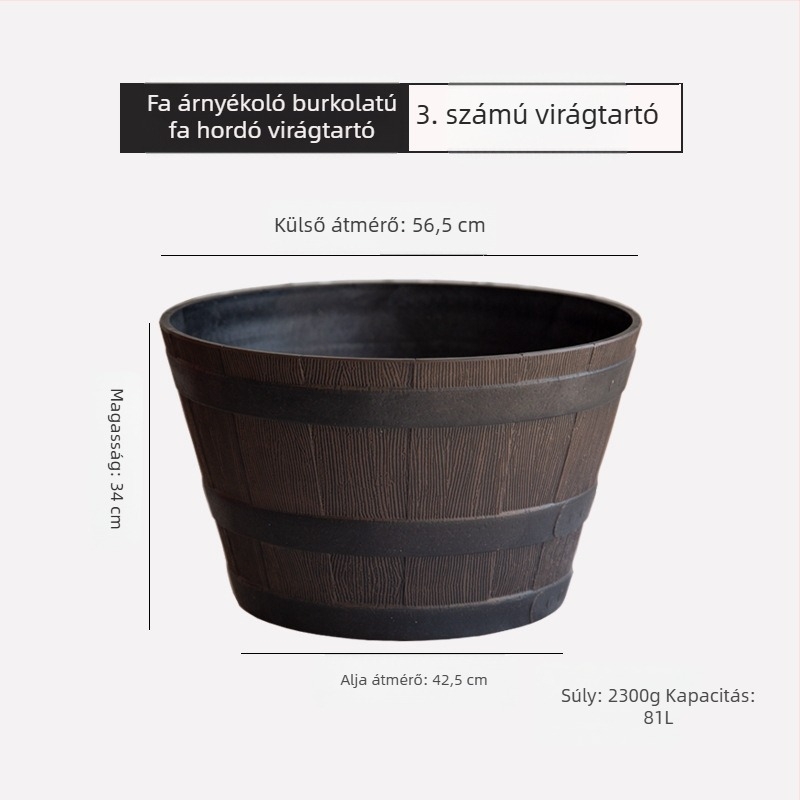 Gyanta virágtartó, padlón álló, klasszikus stílus, otthoni kertészkedéshez