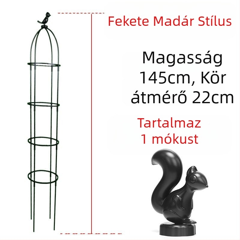 Kerti futó növényekhez tervezett keret rózsák és clematis számára, esernyő alakú keret, gomba alakú virágtartó, zöld növények támasza kültéri használatra (Stílus: Pastoral; Növekedési hőmérséklet: Egyéb; Növényfajták: Egyéb)