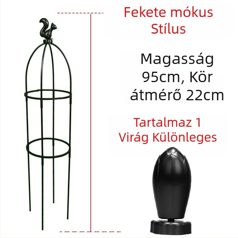 Kerti futó növényekhez tervezett keret rózsák és clematis számára, esernyő alakú keret, gomba alakú virágtartó, zöld növények támasza kültéri használatra (Stílus: Pastoral; Növekedési hőmérséklet: Egyéb; Növényfajták: Egyéb)