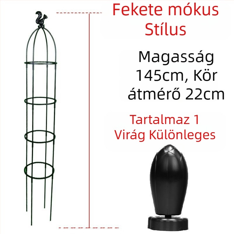 Kerti futó növényekhez tervezett keret rózsák és clematis számára, esernyő alakú keret, gomba alakú virágtartó, zöld növények támasza kültéri használatra (Stílus: Pastoral; Növekedési hőmérséklet: Egyéb; Növényfajták: Egyéb)