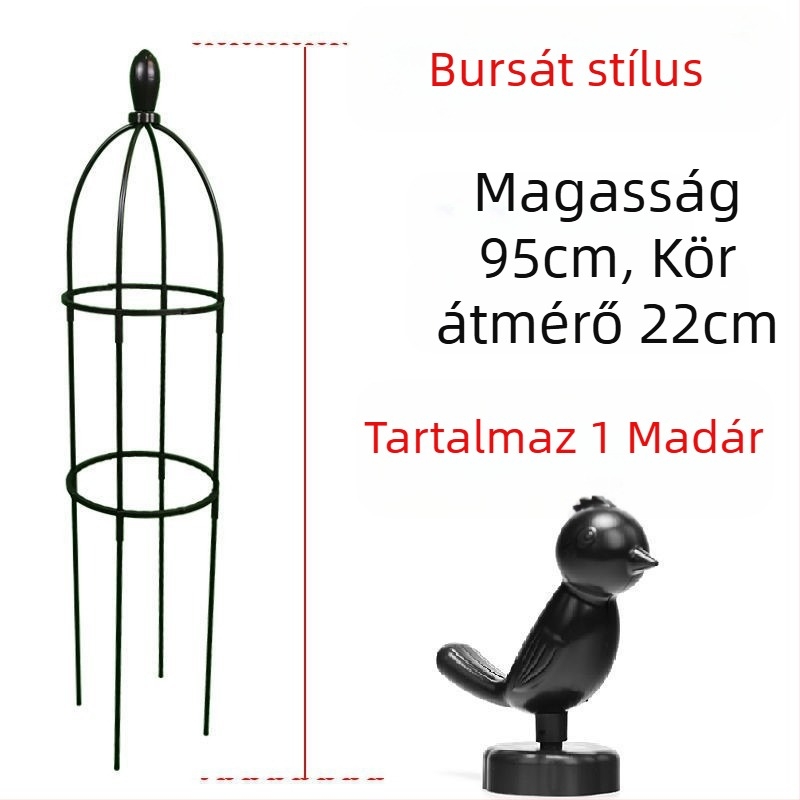 Kerti futó növényekhez tervezett keret rózsák és clematis számára, esernyő alakú keret, gomba alakú virágtartó, zöld növények támasza kültéri használatra (Stílus: Pastoral; Növekedési hőmérséklet: Egyéb; Növényfajták: Egyéb)