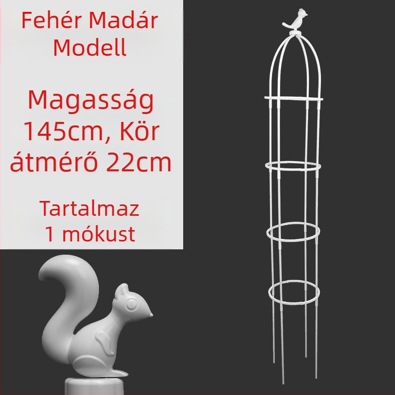 Kerti futó növényekhez tervezett keret rózsák és clematis számára, esernyő alakú keret, gomba alakú virágtartó, zöld növények támasza kültéri használatra (Stílus: Pastoral; Növekedési hőmérséklet: Egyéb; Növényfajták: Egyéb)